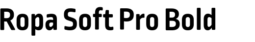 `Ropa Soft Pro Bold` Preview