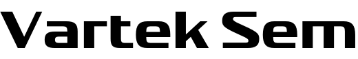 `Vartek Semi Expanded Bold` Preview