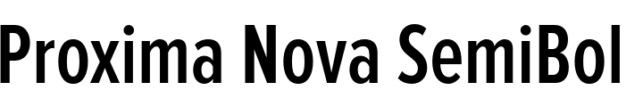 `Proxima Nova SemiBold ExtraCondensed` Preview