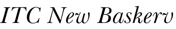 `ITC New Baskerville Italic` Preview