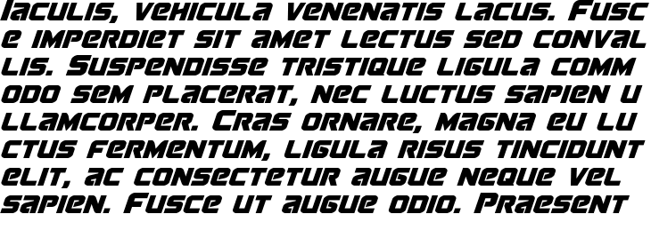 `Terran Condensed Italic` Preview