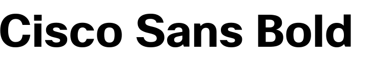 `Cisco Sans Bold` Preview