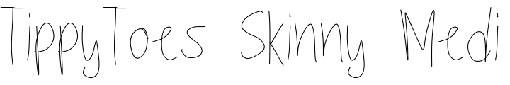`TippyToes Skinny Medium` Preview