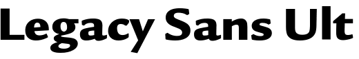 `Legacy Sans Ultra OS` Preview