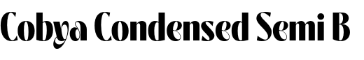 `Cobya Condensed Semi Bold` Preview