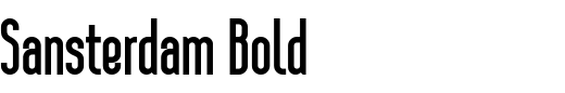`Sansterdam Bold` Preview