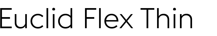 `Euclid Flex Thin` Preview