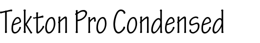 `Tekton Pro Condensed` Preview