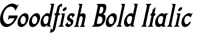 `Goodfish Bold Italic` Preview