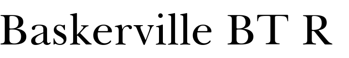 `Baskerville BT Roman` Preview