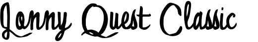 `Jonny Quest Classic Regular` Preview