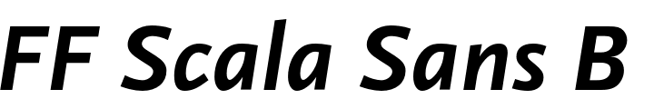 `FF Scala Sans Bold Italic` Preview