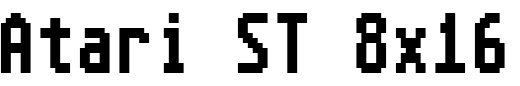 `Atari ST 8x16 System Font Medium` Preview