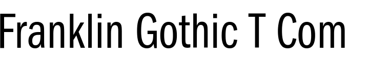 `Franklin Gothic T Compressed` Preview