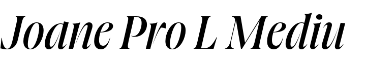 `Joane Pro L Medium Italic` Preview