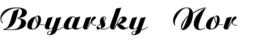 `Boyarsky Normal Bold Italic` Preview