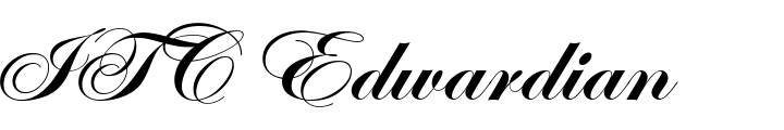 `ITC Edwardian Script Bold` Preview