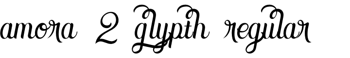 `Amora 2 Glypth Regular` Preview