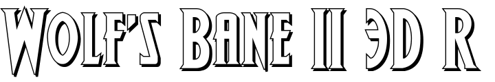 `Wolf's Bane II 3D Regular` Preview