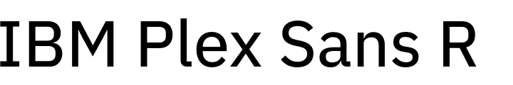 `IBM Plex Sans Regular` Preview