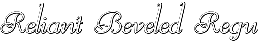 `Reliant Beveled Regular` Preview