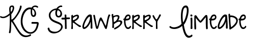 `KG Strawberry Limeade Regular` Preview