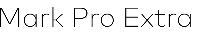 `Mark Pro ExtraLight` Preview