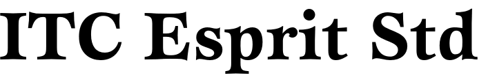 `ITC Esprit Std Bold` Preview
