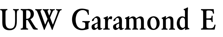 `URW Garamond Extra Narrow Medium` Preview