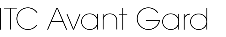 `ITC Avant Garde Gothic Pro ExtraLight` Preview