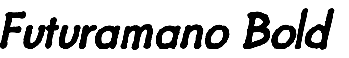 `Futuramano Bold Italic` Preview