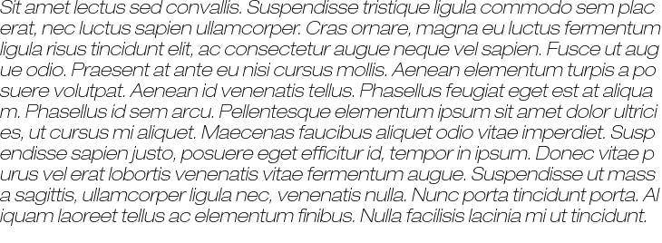 `Helvetica Neue LT Std 33 Thin Extended Oblique` Preview