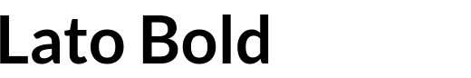 `Lato Bold` Preview
