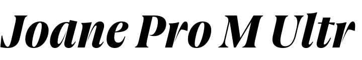 `Joane Pro M Ultra Bold Italic` Preview