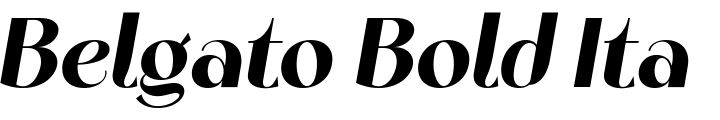 `Belgato Bold Italic` Preview