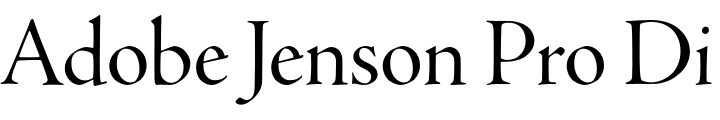 `Adobe Jenson Pro Display` Preview