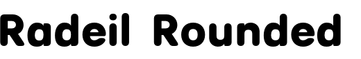 `Radeil Rounded Regular Oblique` Preview