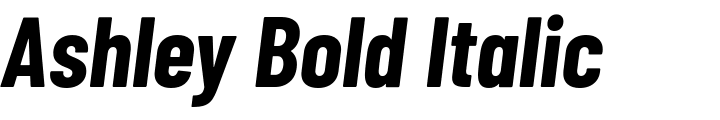 `Ashley Bold Italic` Preview