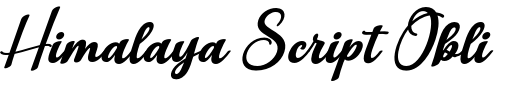 `Himalaya Script Oblique Regular` Preview