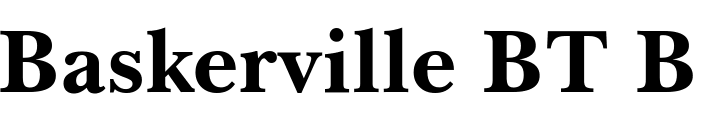 `Baskerville BT Bold` Preview
