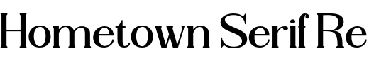 `Hometown Serif Regular` Preview