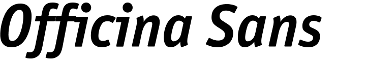 `Officina Sans Bold Italic OS` Preview