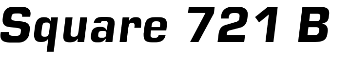 `Square 721 Bold Italic` Preview