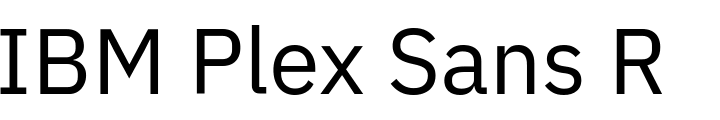 `IBM Plex Sans Regular` Preview