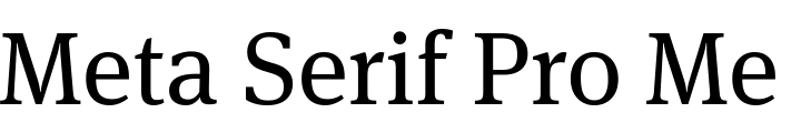 `Meta Serif Pro Medium` Preview