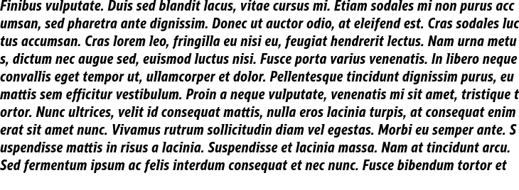 `Oracle Sans Condensed Bold Italic` Preview