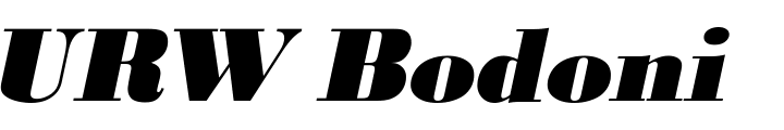 `URW Bodoni T ExtraBold Oblique` Preview