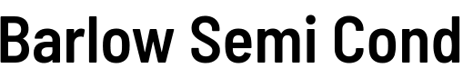 `Barlow Semi Condensed SemiBold` Preview