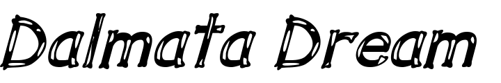 `Dalmata Dream Bold Italic` Preview