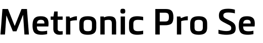 `Metronic Pro Semi Bold` Preview
